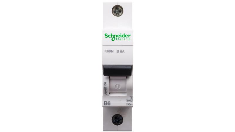 Wyłącznik nadprądowy 1P B 6A 6kA AC K60N A9K01106-16258