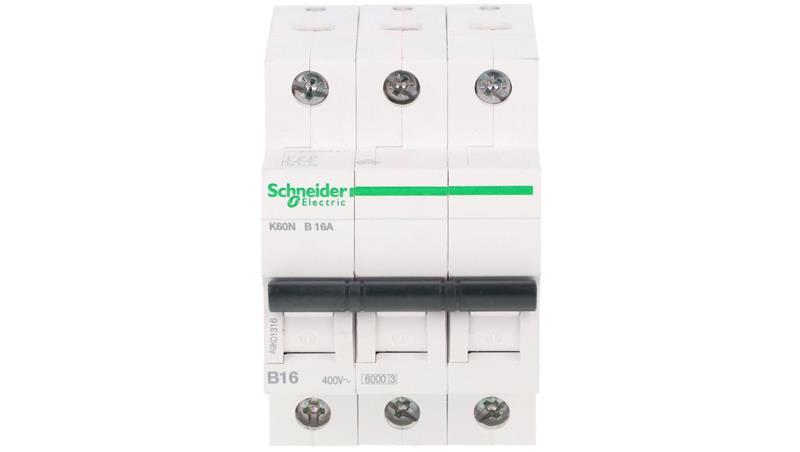 Wyłącznik nadprądowy 3P B 16A 6kA AC K60N A9K01316-16237 Wyłącznik nadprądowy 3P B 16A 6kA AC K60N A9K01316-16237
