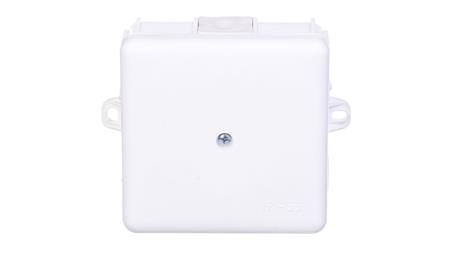 Puszka hermetyczna n/t 86x86x39mm z zaciskiem 5x2,5mm z uszami montaż. IP55 biała 0226-11-77443