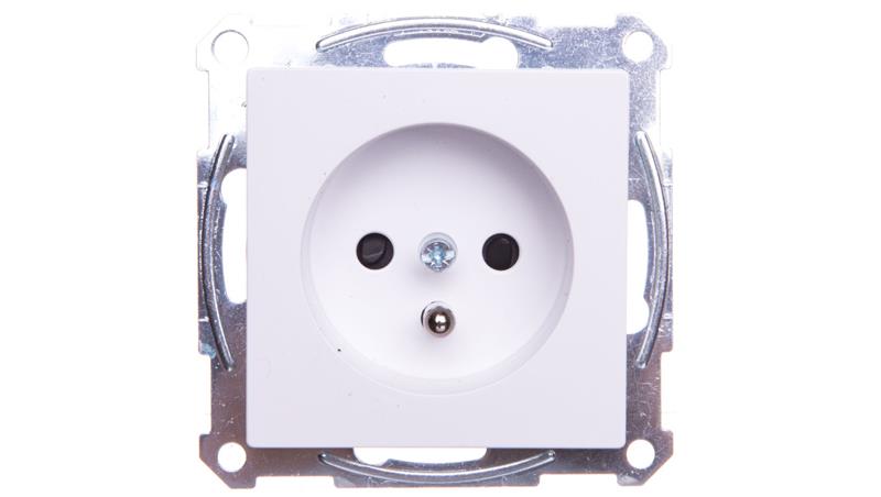 Merten System M Gniazdo pojedyncze z/u 16A IP20 z przesłonami białe MTN2500-0325-43371 Merten System M Gniazdo pojedyncze z/u 16A IP20 z przesłonami białe MTN2500-0325-43371
