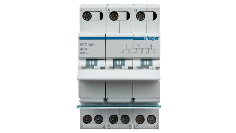 Przełącznik modułowy 1-0-2 40A 3P SFT340-23555 Przełącznik modułowy 1-0-2 40A 3P SFT340-23555