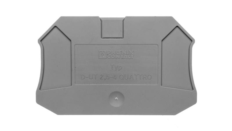 Ściana końcowa 2,2x65,4x47,5mm szara D-UT 2,5/4-QUATTRO 3047170-68400 Ściana końcowa 2,2x65,4x47,5mm szara D-UT 2,5/4-QUATTRO 3047170-68400