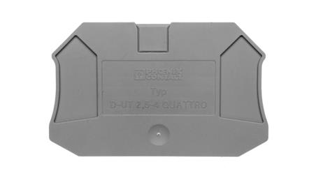 Ściana końcowa 2,2x65,4x47,5mm szara D-UT 2,5/4-QUATTRO 3047170-68400