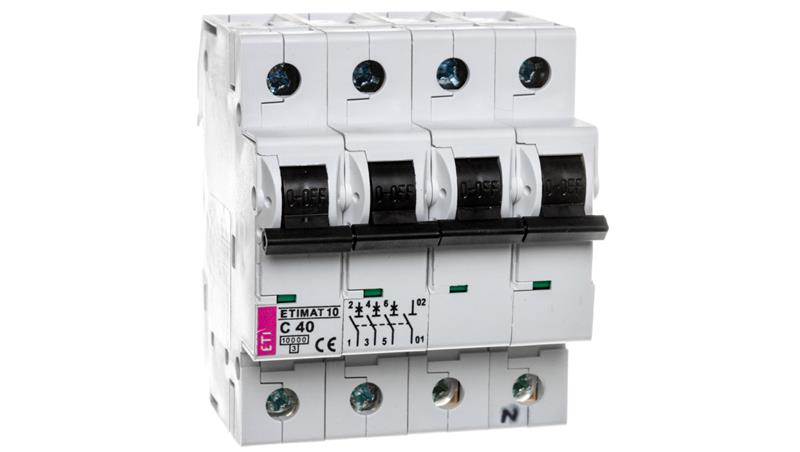 Wyłącznik nadprądowy 3P+N C 40A 10kA AC ETIMAT10 002136720-16857 Wyłącznik nadprądowy 3P+N C 40A 10kA AC ETIMAT10 002136720-16857