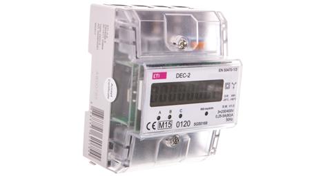 Licznik energii elektrycznej 3-fazowy 3x63A 3x230/400V AC+N IP20 DEC-2 004804051-4353