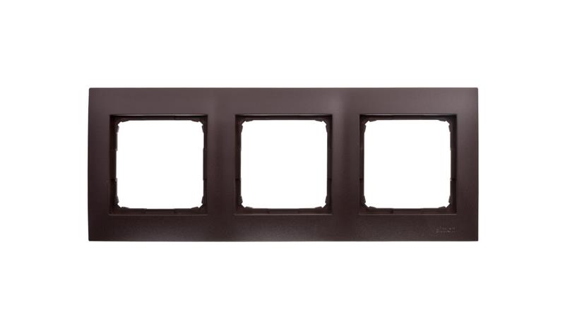 Simon 54 Premium Ramka potrójna brąz mat DR3/46-36436