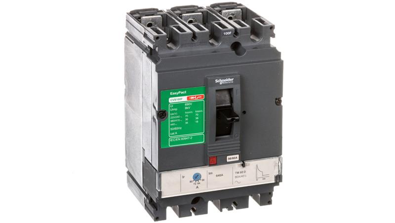 Wyłącznik mocy 80A 3P 36kA EasyPact Compact CVS CVS100 TM80D LV510336-9713