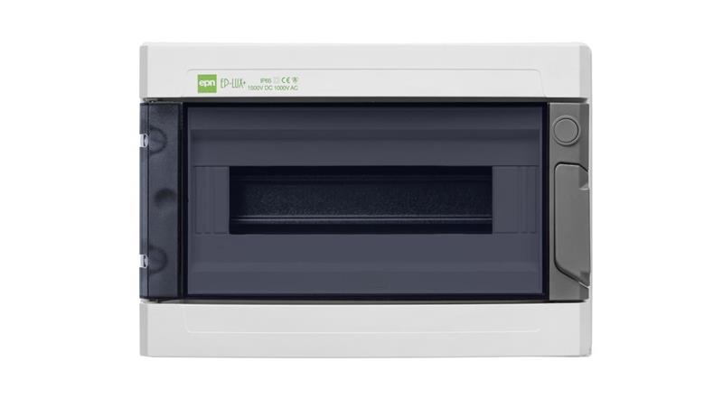 Rozdzielnica hermetyczna EP-LUX natynkowa 1x12 1500V DC 1000V AC PE+N dymny IP65 1954-01-68824