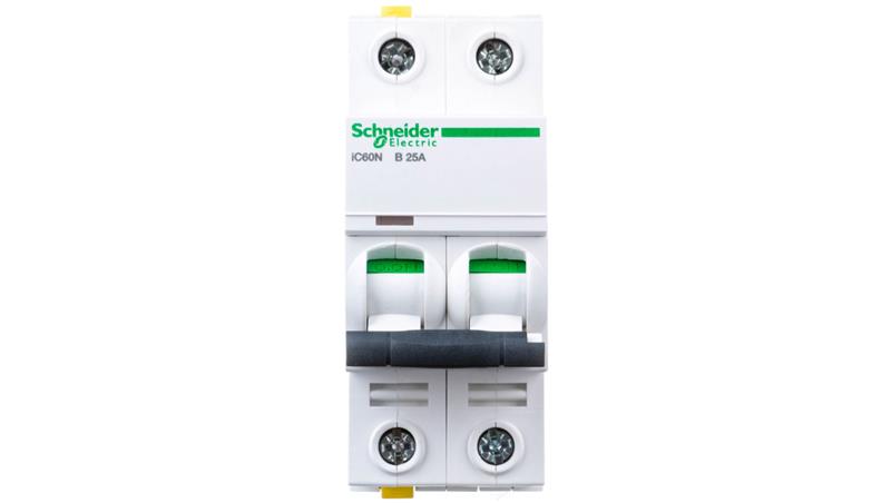Wyłącznik nadprądowy 2P B 25A 6kA AC iC60N-B25-2 A9F03225-16536