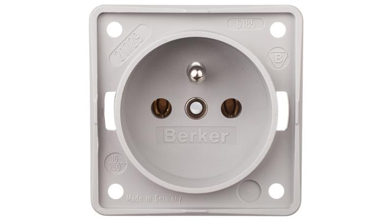 Integro Flow Gniazdo z uziemieniem szare mechanizm 961852506-43644