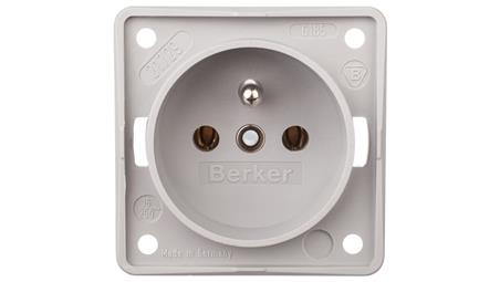 Integro Flow Gniazdo z uziemieniem szare mechanizm 961852506-43644