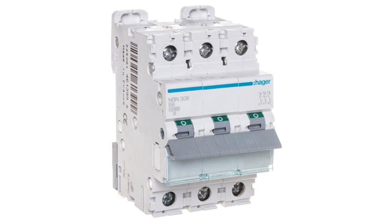 Wyłącznik nadprądowy 3P B 6A 10kA AC NBN306-17795