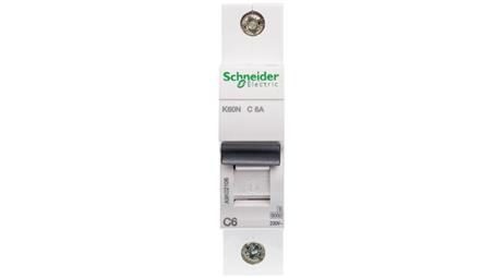 Wyłącznik nadprądowy 1P C 6A 6kA AC K60N A9K02106-16516