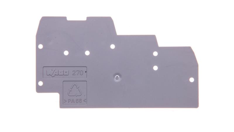 Ścianka końcowa do złączek 3-pietrowych szara 270-319-79200