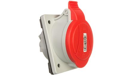 Gniazda tablicowe skośne 5P 32A 400V czerwone GTS 32/5 IP-44 921825-31725