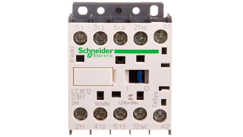 Stycznik mocy 12A 3P 24V AC 0Z 1R LC1K1201B7-11964