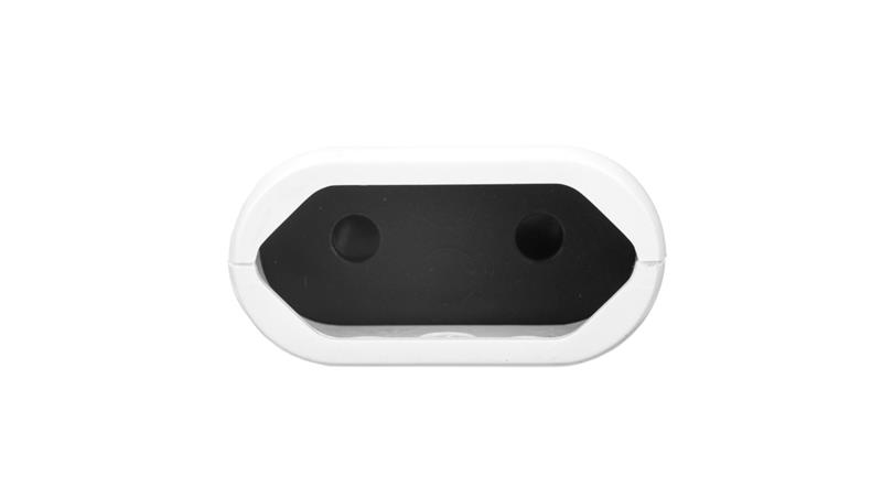 HELMO Gniazdo wtyczkowe przenośne płaskie b/u 2P 2,5A 250V biale 50311-30154