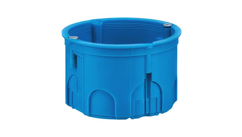 Puszka podtynkowa 40mm głębokości z wkrętami niebieska Z60Kw 34049203-75560 Puszka podtynkowa 40mm głębokości z wkrętami niebieska Z60Kw 34049203-75560