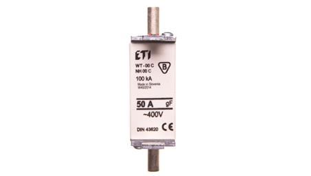 Wkładka bezpiecznikowa NH000 50A gF 400V 004119204-5404