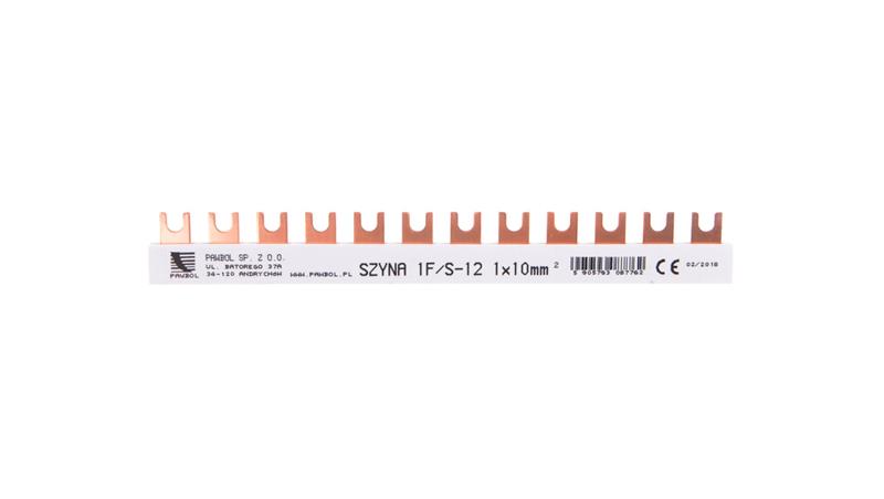Szyna łączeniowa 1P 63A 10mm2 widełkowa (12mod.) S-12 E.4300-26454 Szyna łączeniowa 1P 63A 10mm2 widełkowa (12mod.) S-12 E.4300-26454
