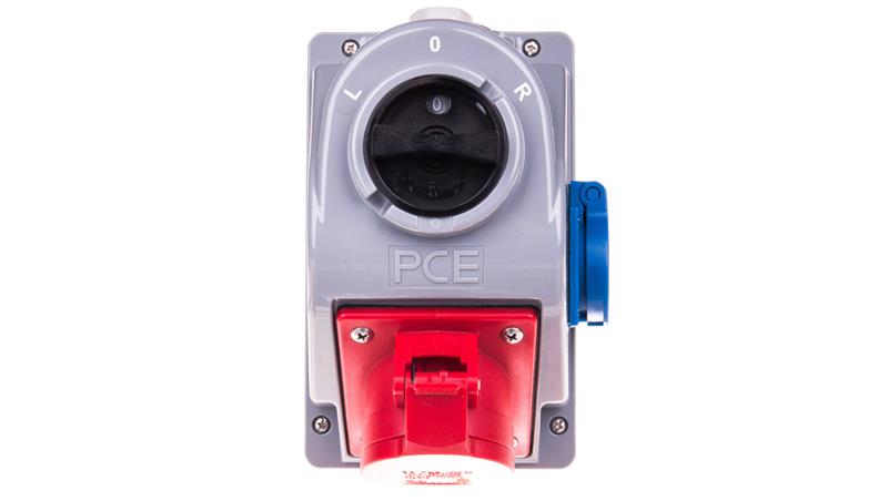 Zestaw instalacyjny z gniazdem 16A 5p (L-0-P) COMBO-POL 960615511W-31955