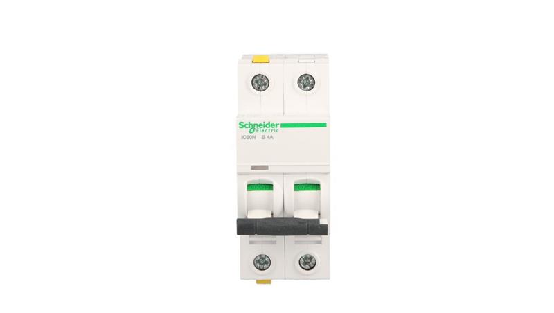 Wyłącznik nadprądowy 2P B 4A 6kA AC iC60N-B4-2 A9F03204-16410 Wyłącznik nadprądowy 2P B 4A 6kA AC iC60N-B4-2 A9F03204-16410