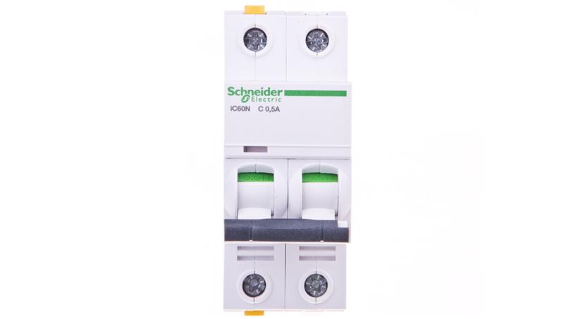 Wyłącznik nadprądowy 2P C 0,5A 6kA AC iC60N-C0,5-2 A9F04270-17013