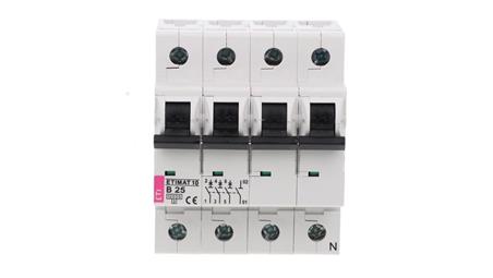 Wyłącznik nadprądowy 3P+N B 25A 10kA AC ETIMAT10 002126718-17237