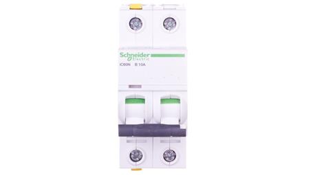 Wyłącznik nadprądowy 2P B 10A 6kA AC iC60N-B10-2 A9F03210-16341