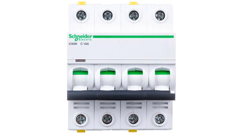 Wyłącznik nadprądowy 4P C 16A 6kA AC iC60N-C16-4 A9F04416-16624 Wyłącznik nadprądowy 4P C 16A 6kA AC iC60N-C16-4 A9F04416-16624