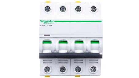 Wyłącznik nadprądowy 4P C 16A 6kA AC iC60N-C16-4 A9F04416-16624