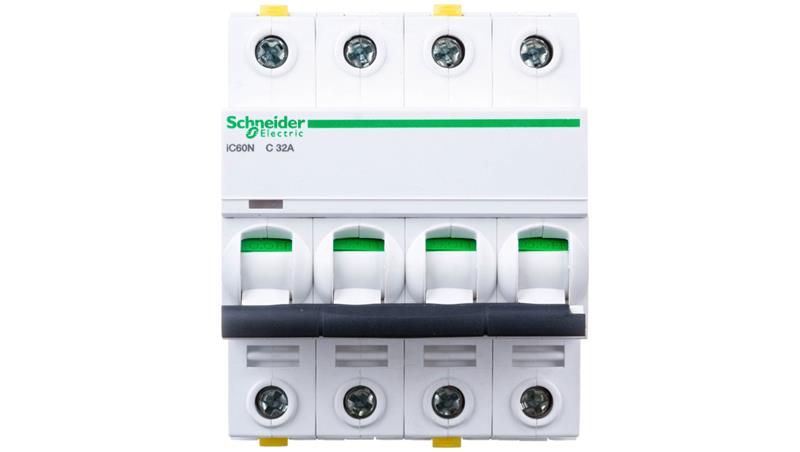 Wyłącznik nadprądowy 4P C 32A 6kA AC iC60N-C32-4 A9F04432-16477 Wyłącznik nadprądowy 4P C 32A 6kA AC iC60N-C32-4 A9F04432-16477
