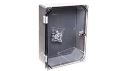Obudowa 400x300x166mm IP65 z płytą montażową transparentna UNIbox Uni-1/T 43.11-68033