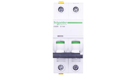 Wyłącznik nadprądowy 2P B 16A 6kA AC iC60N-B16-2 A9F03216-16362