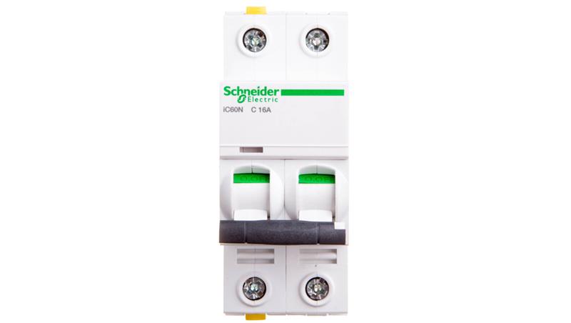 Wyłącznik nadprądowy 2P C 16A 6kA AC iC60N-C16-2 A9F04216-16328