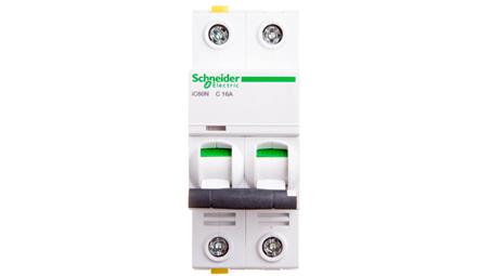 Wyłącznik nadprądowy 2P C 16A 6kA AC iC60N-C16-2 A9F04216-16328