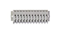 Listwa zaciskowa 12-torowa 2-przewodowa ExeII 4mm2 z uchwytami montażowymi fi 3,2mm jasnoszara 262-142-80244