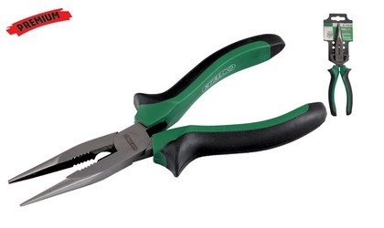 Szczypce wydłużone, proste 200mm "STALCO" PREMIUM