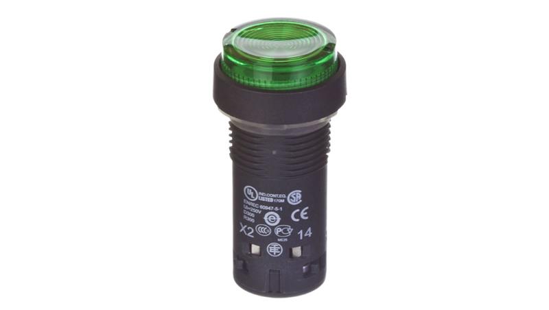 Przycisk sterowniczy 22mm zielony 1Z z samopowrotem z podświetleniem 230V AC XB7NW33M1-3173 Przycisk sterowniczy 22mm zielony 1Z z samopowrotem z podświetleniem 230V AC XB7NW33M1-3173