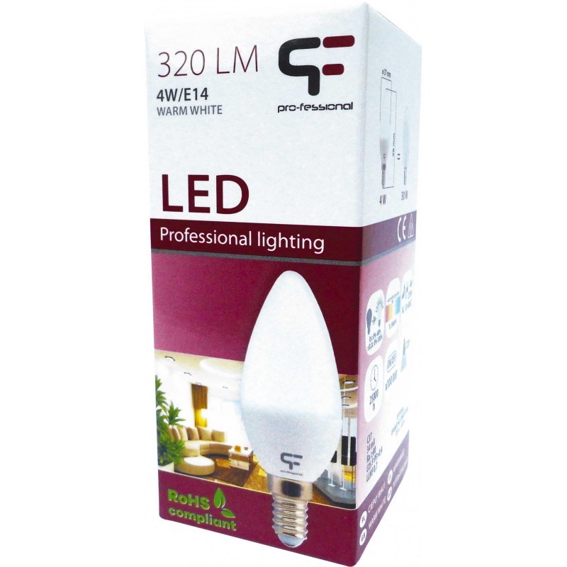 LED.E14 230V/ 4W 320 LM 3000K Świeca Matowa