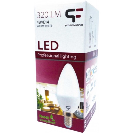LED.E14 230V/ 4W 320 LM 3000K Świeca Matowa