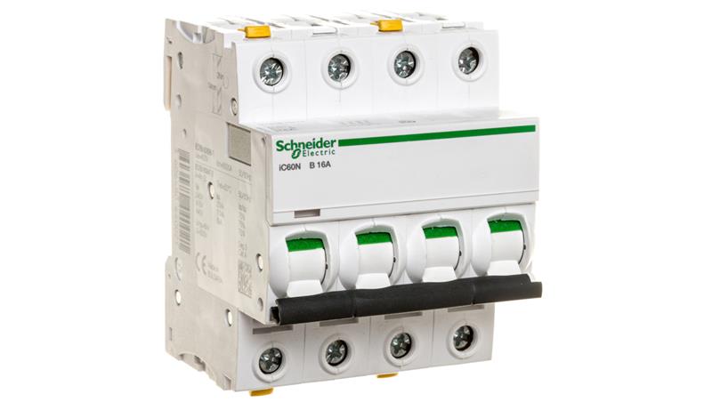 Wyłącznik nadprądowy 4P B 16A 6kA AC iC60N-B16-4 A9F03416-16629