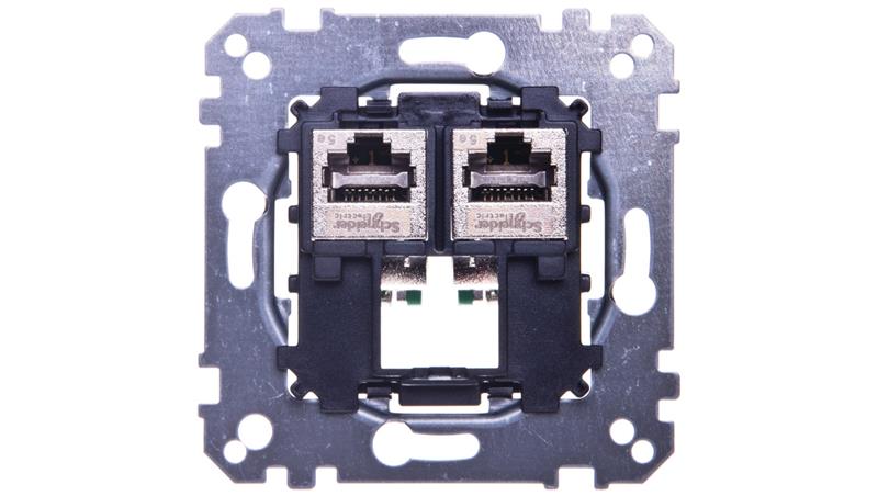Merten Gniazdo komputerowe podwójne RJ45 kat.5e F/STP MTN4575-0012-34438