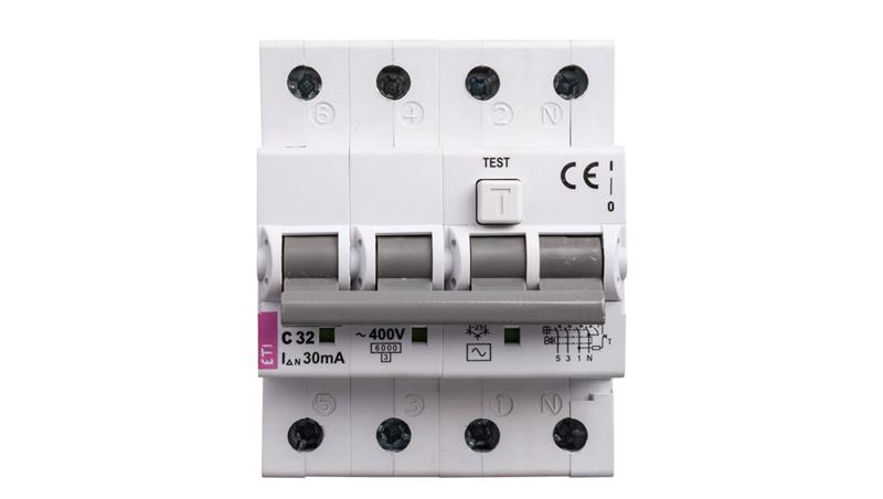 Wyłącznik różnicowo-nadprądowy 4P 32A C 0,03A typ AC KZS-4M 002174027-21502