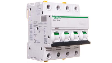 Wyłącznik nadprądowy 4P C 40A 10kA AC iC60H-C40-4 A9F07440-16928