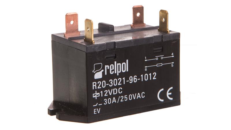 Przekaźnik przemysłowy 1Z 30A 12V DC AgSnO2 R20-3021-96-1012 2611748-10719