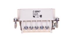 Wkład złącza 10P+PE męski 16A 250V EPIC H-A 10 SS 10440000-30207