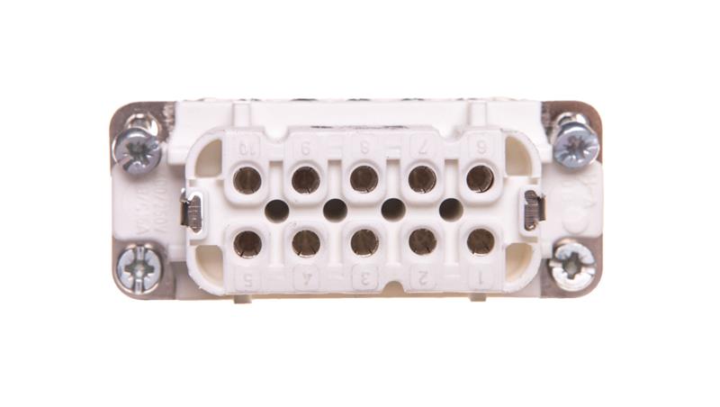 Wkład złącza 10P+PE żeński 16A 250V EPIC H-A 10 BS 10441000-30211