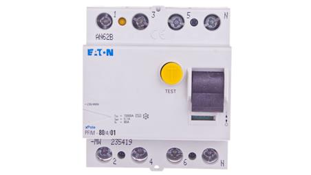 Wyłącznik różnicowoprądowy 4P 80A 0,10A typ AC PFIM-80/4/01-MW 235419-20670