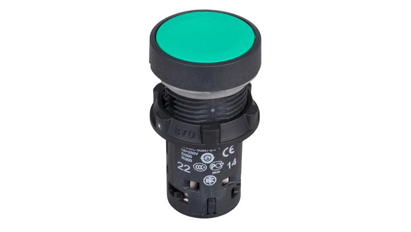 Przycisk sterowniczy 22mm zielony z samopowrotem 1Z+1R XB7NA35-3156 Przycisk sterowniczy 22mm zielony z samopowrotem 1Z+1R XB7NA35-3156